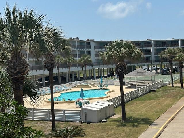 5973 State Highway 361 Unit 203, Port Aransas, TX 78373 - community pool featuring a patio