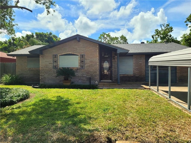2021 Melisa Ln, Corpus Christi, TX 78412 - ranch-style home with brick siding and a carport