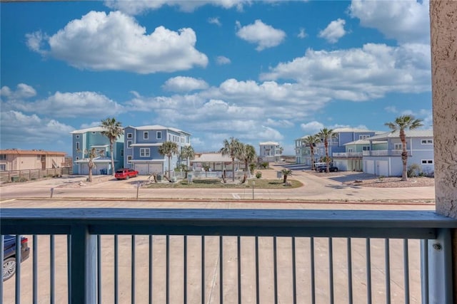 balcony with a residential view