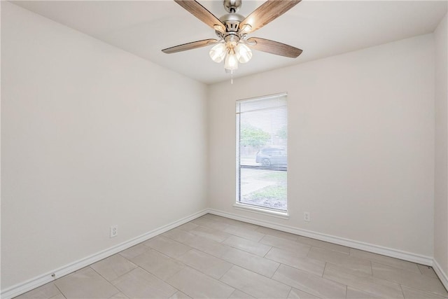 2325 Roseland Dr, Corpus Christi, TX 78414 - unfurnished room with a ceiling fan and baseboards