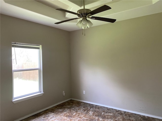 1622 S Reynolds St, Alice, TX 78332 - spare room with healthy amount of natural light, ceiling fan, and baseboards