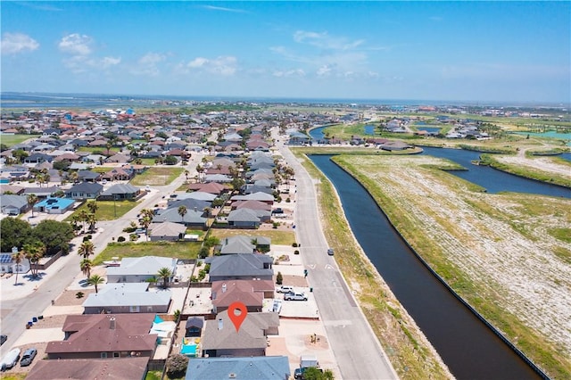 15209 Dasmarinas Dr, Corpus Christi, TX 78418 - aerial overview of property's location with a nearby body of water and nearby suburban area