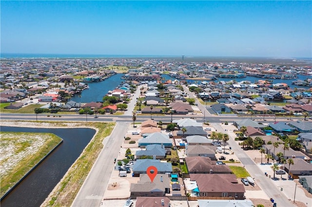 15209 Dasmarinas Dr, Corpus Christi, TX 78418 - aerial view of residential area with a large body of water