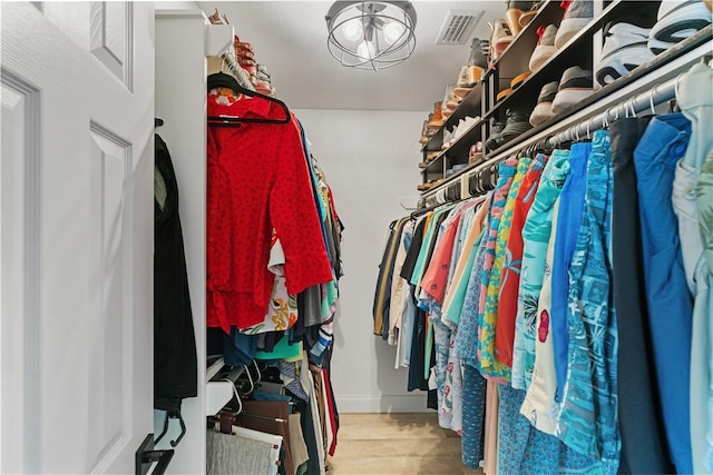 15209 Dasmarinas Dr, Corpus Christi, TX 78418 - walk in closet featuring wood finished floors