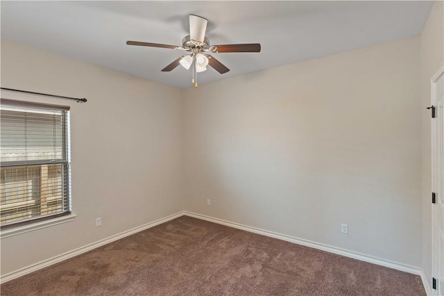 6913 Mets Ct, Corpus Christi, TX 78414 - carpeted spare room with a ceiling fan and baseboards
