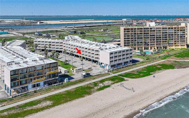 3938 Surfside Blvd Unit 3116, Corpus Christi, TX 78402 - drone / aerial view of a nearby body of water and apartment complex / building
