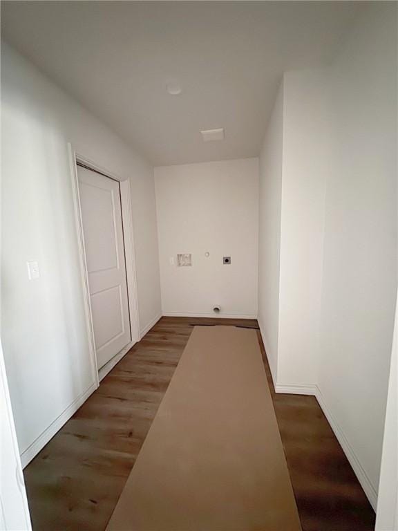 2689 Westeros St, Corpus Christi, TX 78415 - corridor featuring baseboards and wood finished floors