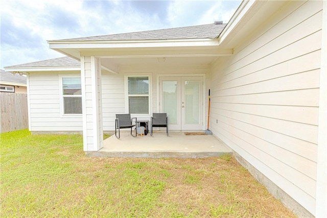 1501 Days End Dr, Corpus Christi, TX 78417 - view of patio / terrace with french doors