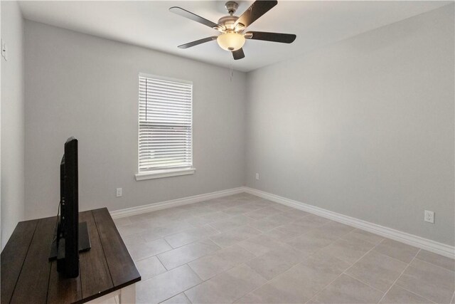 1501 Days End Dr, Corpus Christi, TX 78417 - spare room with ceiling fan and light tile patterned flooring