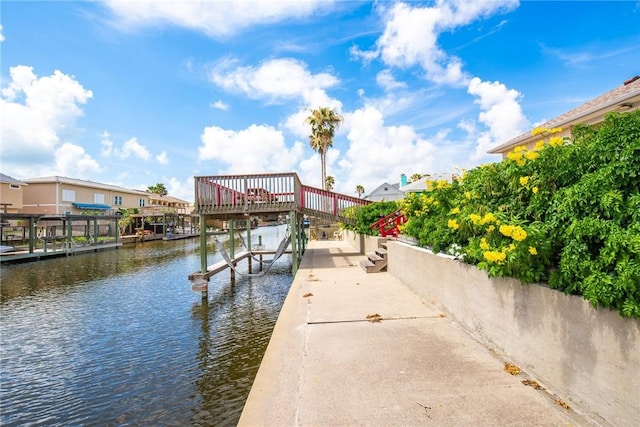 15426 Cuttysark St, Corpus Christi, TX 78418 - dock area featuring a water view