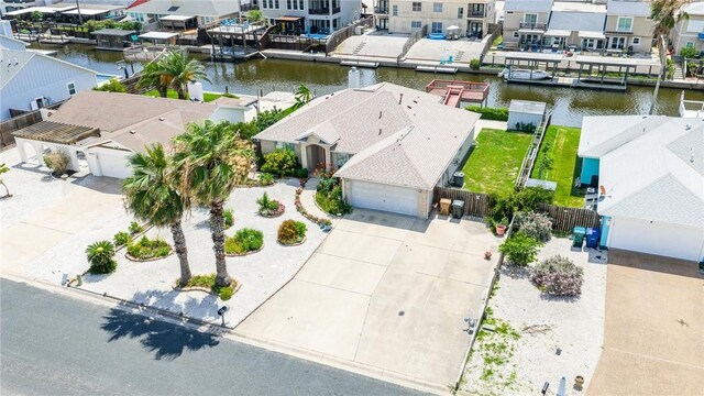 15426 Cuttysark St, Corpus Christi, TX 78418 - aerial perspective of suburban area with a large body of water