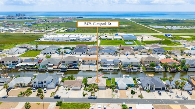 15426 Cuttysark St, Corpus Christi, TX 78418 - aerial view of property's location with a nearby body of water and nearby suburban area