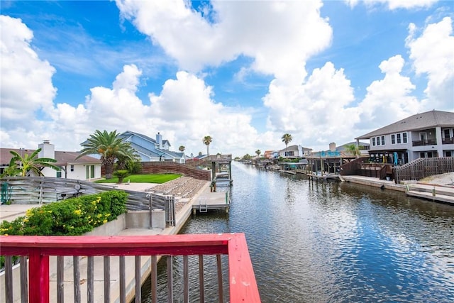 15426 Cuttysark St, Corpus Christi, TX 78418 - dock with a water view and a residential view