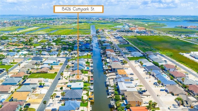 15426 Cuttysark St, Corpus Christi, TX 78418 - aerial view of residential area with a nearby body of water