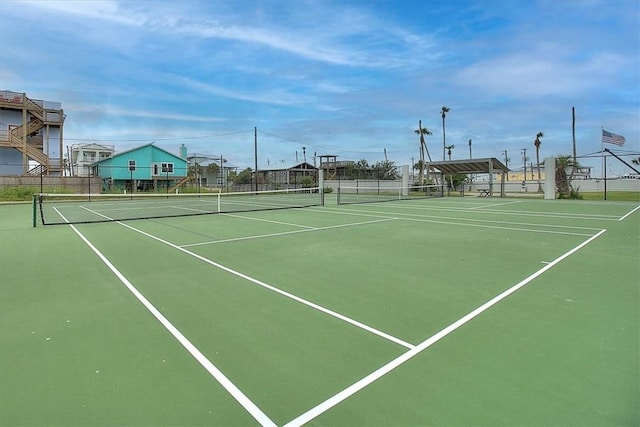 view of tennis court