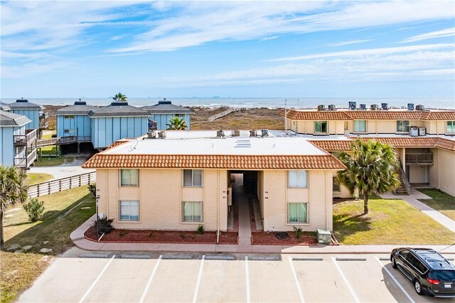 view of property with a water view