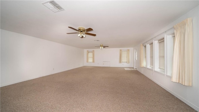 110 Amistad St, Corpus Christi, TX 78404 - empty room featuring ceiling fan, carpet, and baseboards