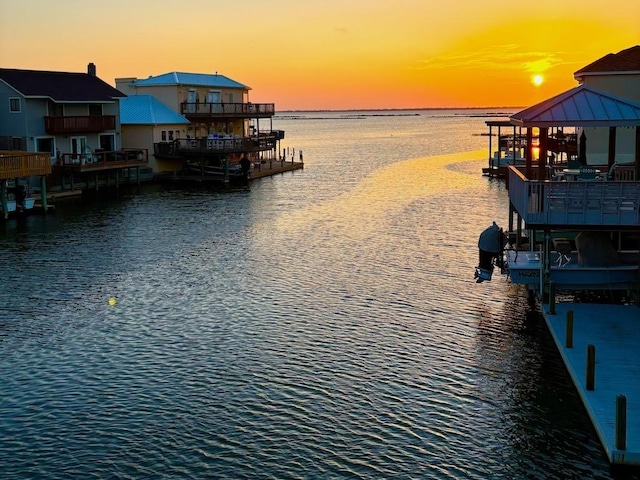 13525 Bullion Ct, Corpus Christi, TX 78418 - dock area with a water view and a gazebo