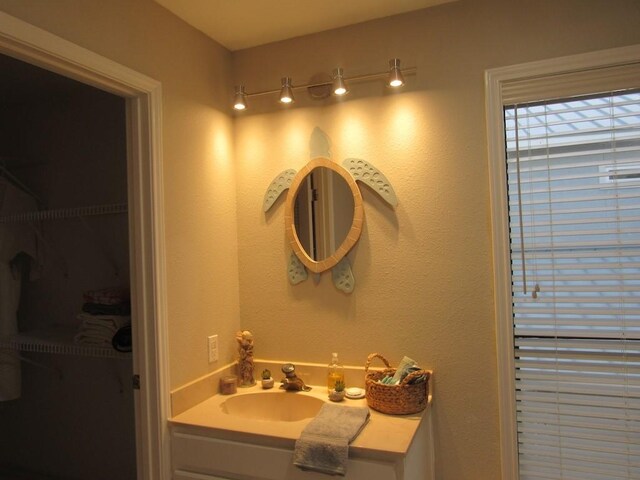 13525 Bullion Ct, Corpus Christi, TX 78418 - bathroom with vanity and a spacious closet