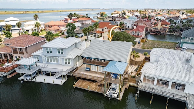 13525 Bullion Ct, Corpus Christi, TX 78418 - aerial view of residential area featuring a large body of water
