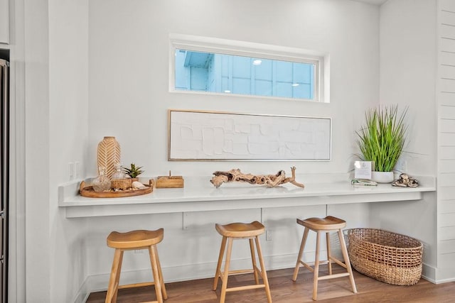 interior space featuring hardwood / wood-style floors