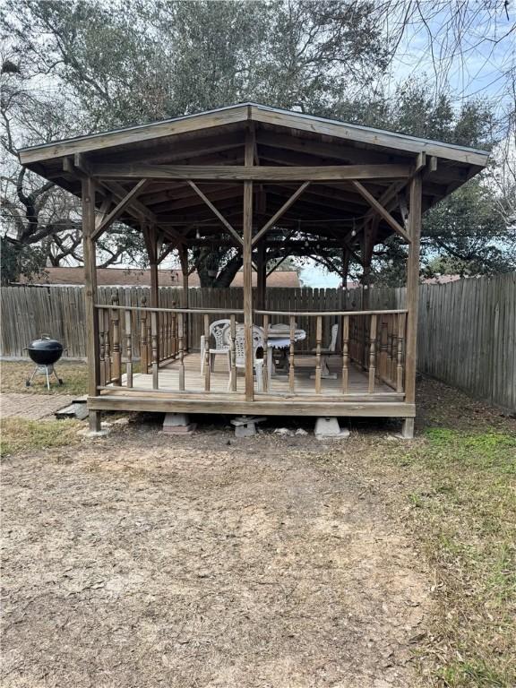 exterior space featuring a deck