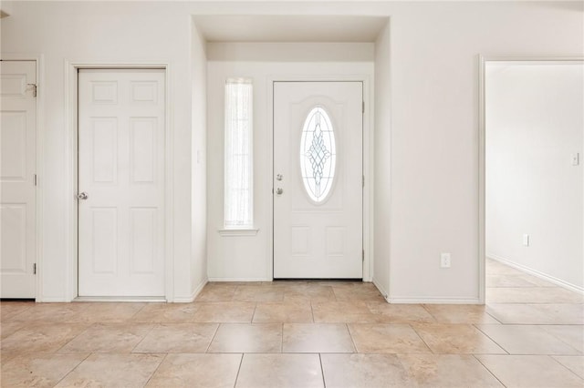 entryway featuring a wealth of natural light