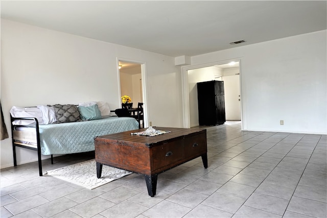 view of tiled living room