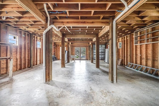 basement featuring a wealth of natural light