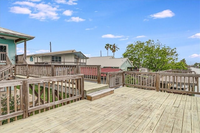 view of wooden terrace