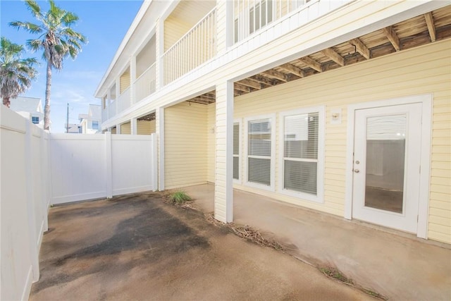 view of patio with fence