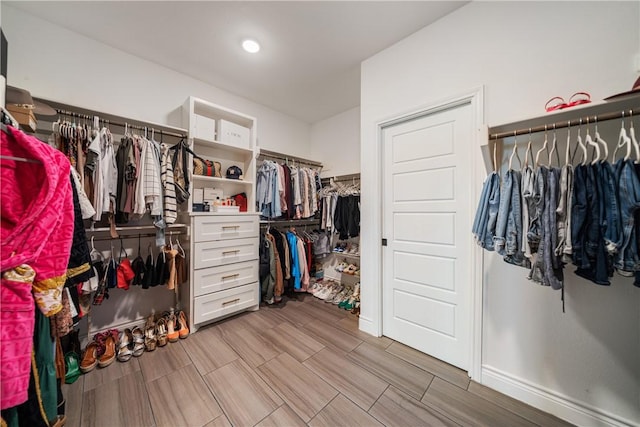 734 Buffalo Creek Dr, Corpus Christi, TX 78415 - spacious closet with wood finish floors