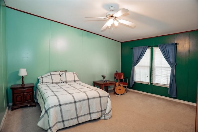 3081 Hackberry Ave, Ingleside, TX 78362 - bedroom with carpet and a ceiling fan