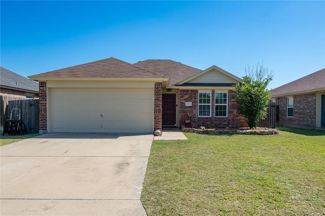 1522 W Nelson Ave, Aransas Pass, TX 78336 - single story home with brick siding, an attached garage, and driveway