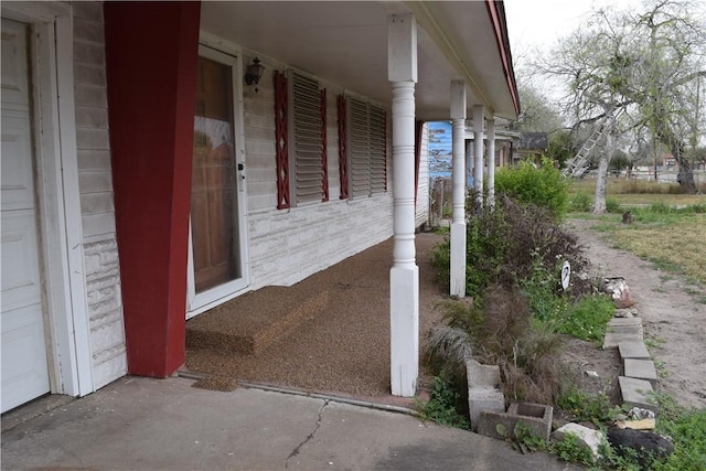 view of patio with covered porch