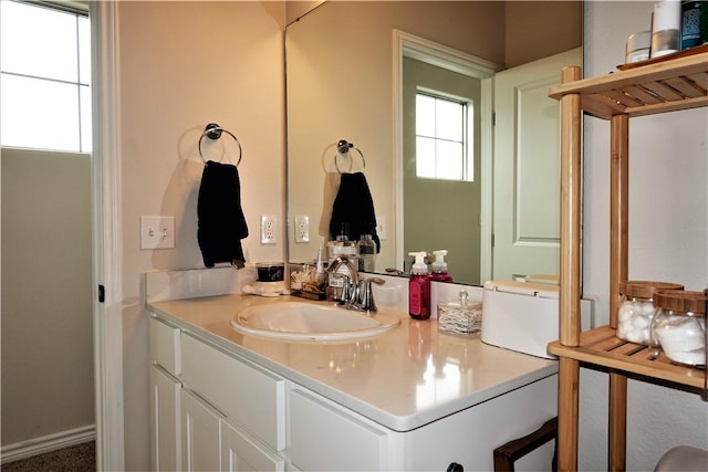 bathroom featuring vanity