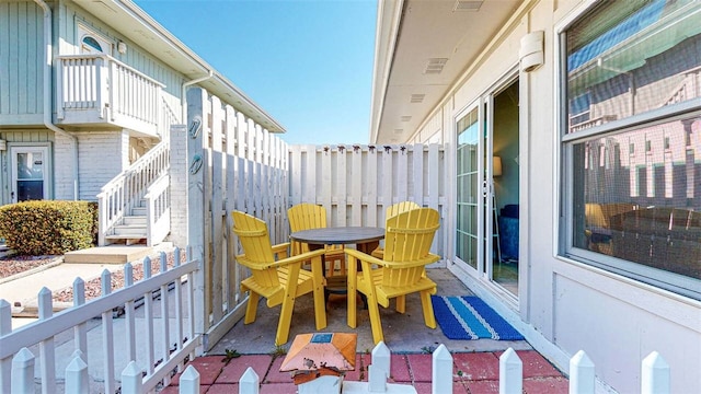 view of balcony