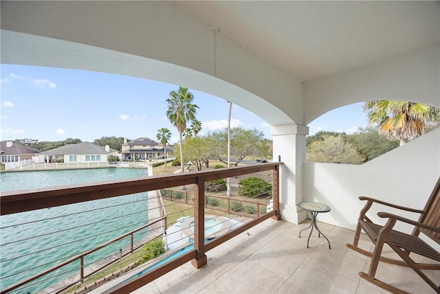 balcony featuring a residential view