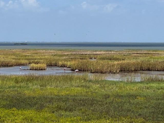 property view of water with a rural view