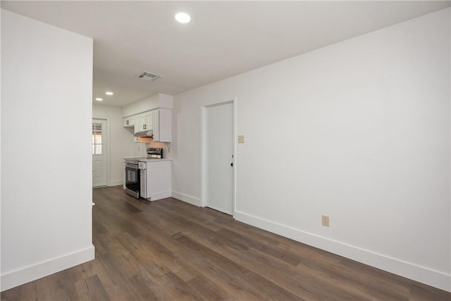 interior space featuring dark wood-type flooring