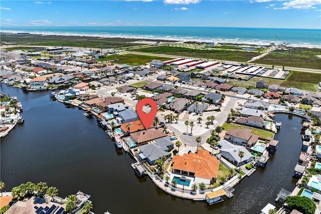 15929 San Felipe Dr, Corpus Christi, TX 78418 - view of property location featuring a large body of water and nearby suburban area