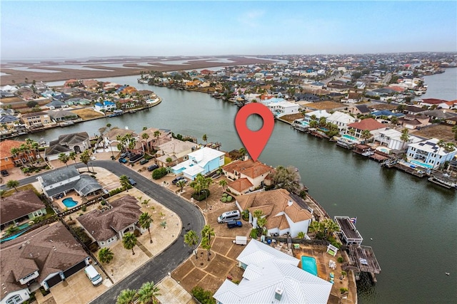 15806 Punta Espada, Corpus Christi, TX 78418 - aerial view of residential area with a large body of water