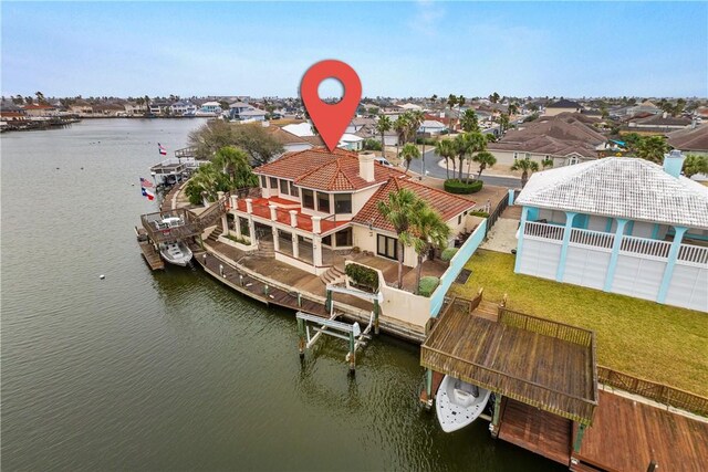 15806 Punta Espada, Corpus Christi, TX 78418 - view from above of property featuring a large body of water