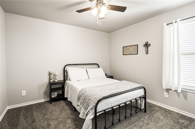 1345 Regents Park, Corpus Christi, TX 78415 - bedroom featuring carpet, baseboards, and a ceiling fan