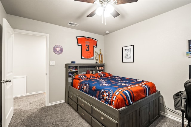 1345 Regents Park, Corpus Christi, TX 78415 - carpeted bedroom featuring baseboards and ceiling fan