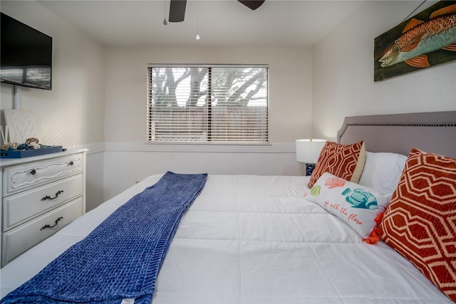 1703 Bayshores, Rockport, TX 78382 - bedroom featuring ceiling fan