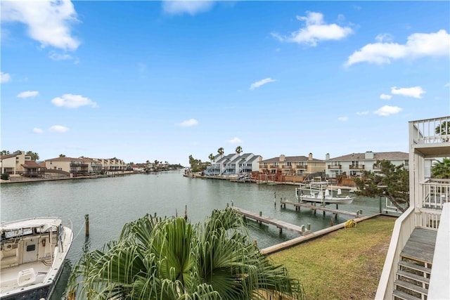 14300 S Padre Island Dr Unit 207, Corpus Christi, TX 78418 - dock with a water view and a residential view
