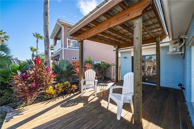 view of deck