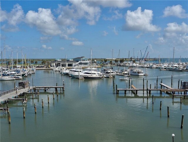 200 W Cotter Ave Unit C3, Port Aransas, TX 78373 - dock featuring view of marina and a water view