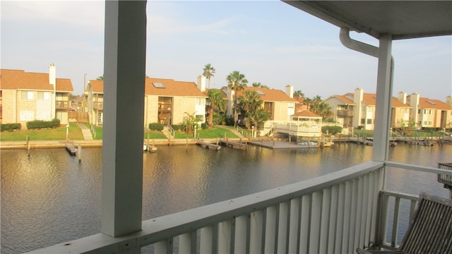 view of water feature